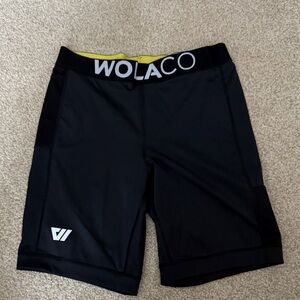 WOLACO Black Athletic Shorts